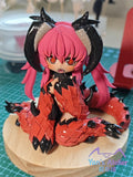 10cm Black Souls 2 Banda Snatch Handmade Clay Model with Dust Cover