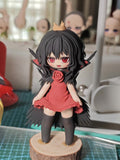 10cm Black Souls 2 Lorina Handmade Clay Model with Dust Cover