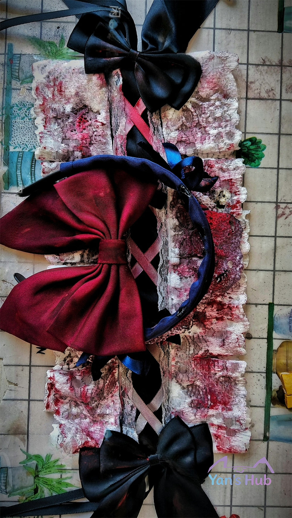 Custom Made Blacksouls2 Maid Victoria Crimson Theme Cosplay Full Set Of Clothing