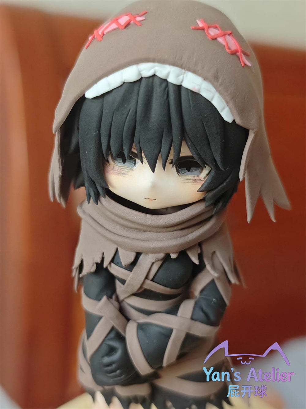 18cm Black Souls 2 Miranda Handmade Clay Model with Dust Cover