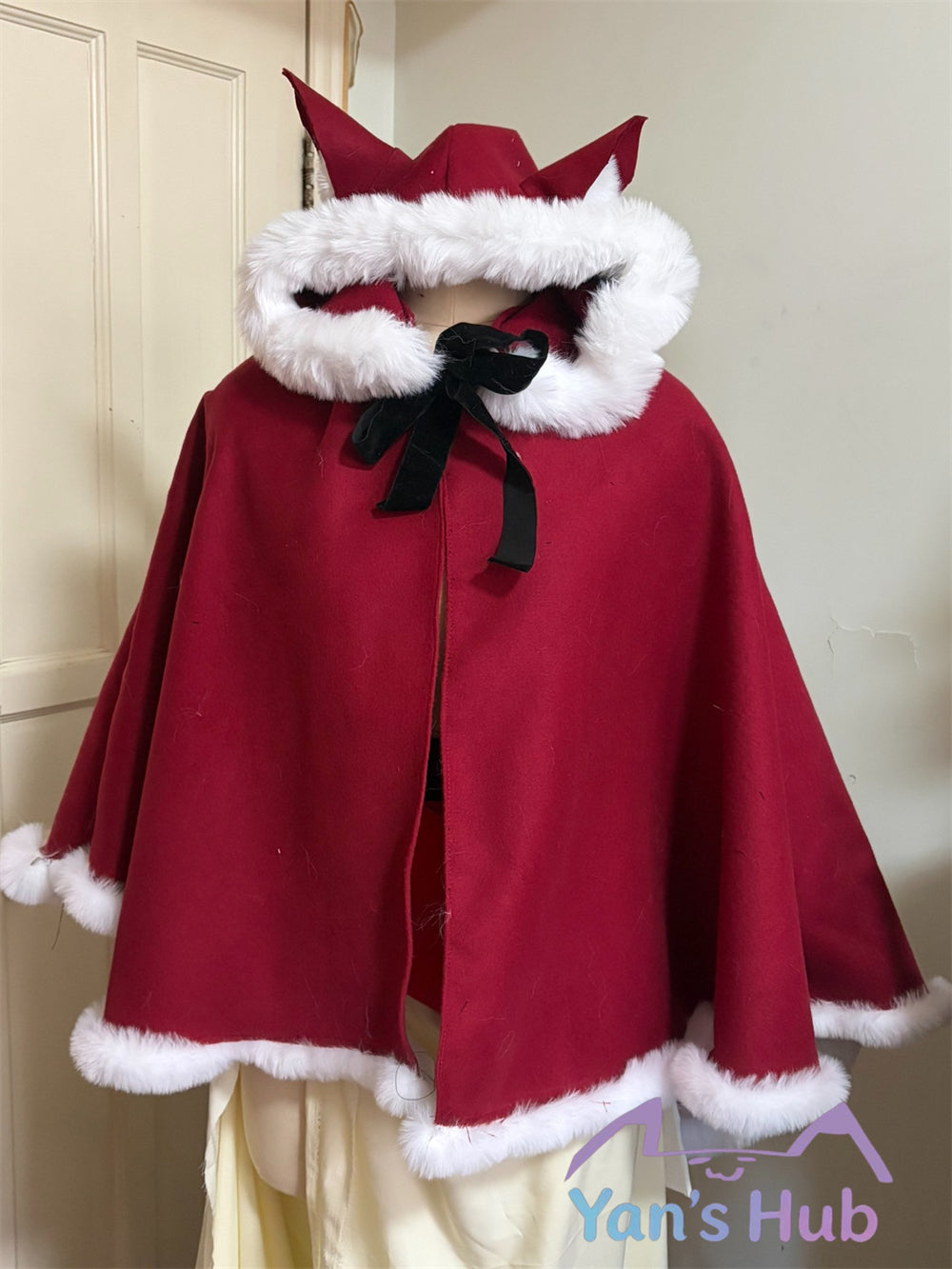 Custom Made Blacksouls2 Red Hood Cosplay Double-Sided Brushed Cashmere Cloak