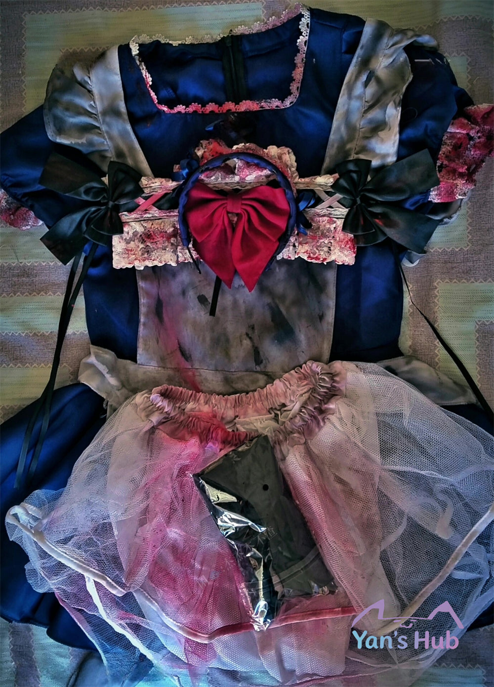 Custom Made Blacksouls2 Maid Victoria Crimson Theme Cosplay Full Set Of Clothing