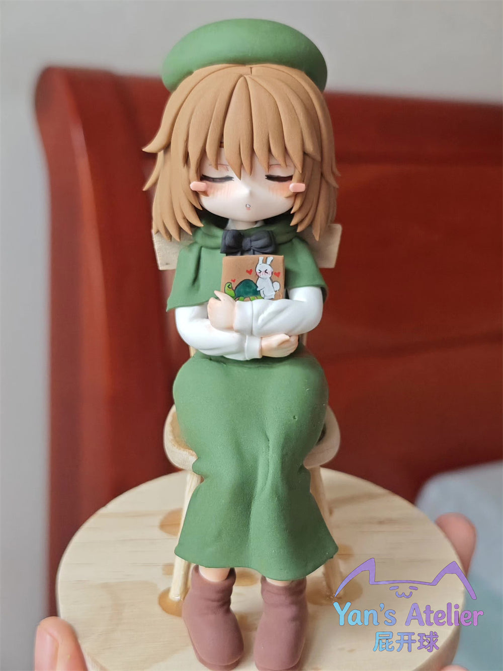 18cm Black Souls Ailuma Handmade Clay Model with Dust Cover