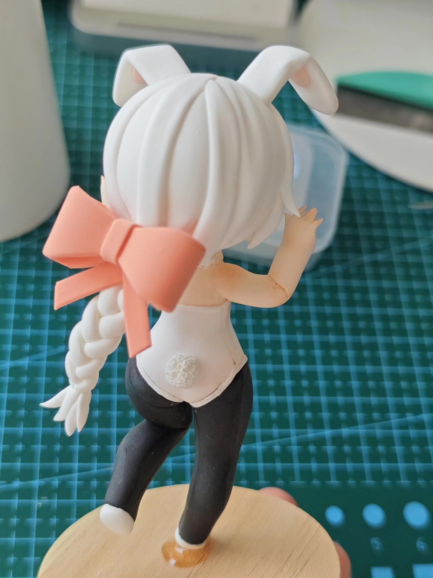 18cm/10cm Black Souls 2 Norden Handmade Clay Model with Dust Cover