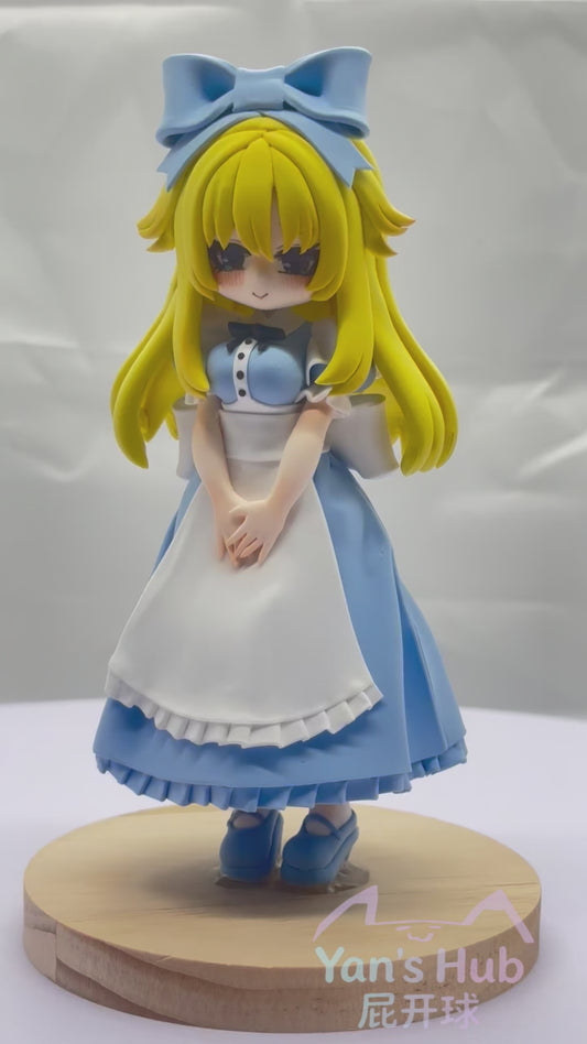 16cm Black Souls Alice Handmade Clay Model With Dust Cover